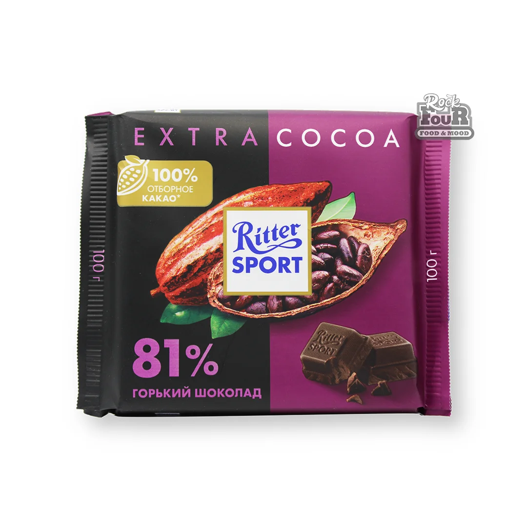Dark chocolate 81% cocoa "Ritter Sport" 100g